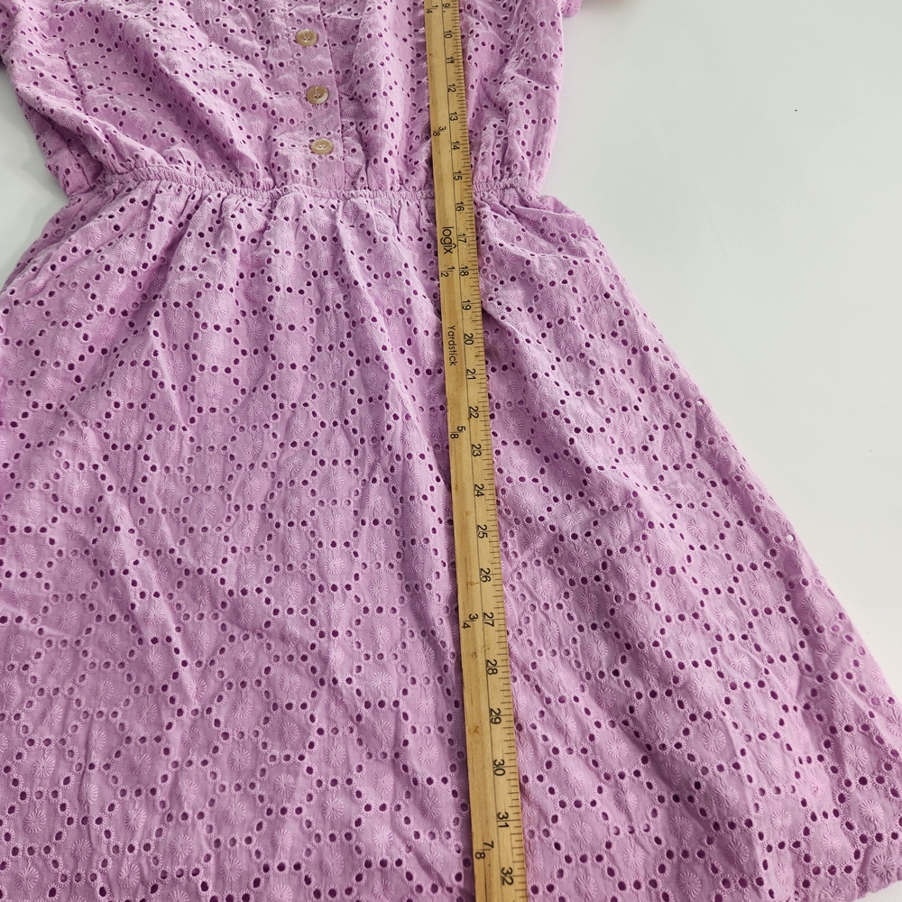 Copper Key Women's Dress Size S Lavender Eyelet Midi Short Sleeve V Neck NWT 01 - Picture 13 of 14